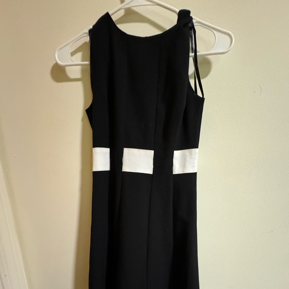 Calvin Klein 0P Black, White & Tan Dress
